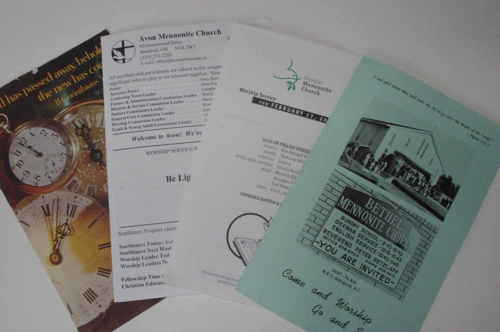 An example of bulletins held at the archives.