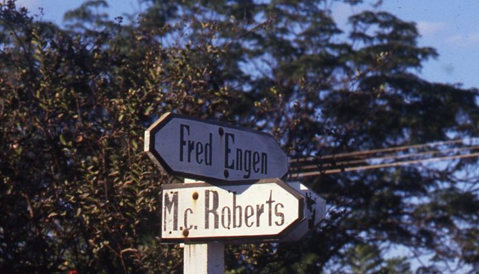fred engen street sign